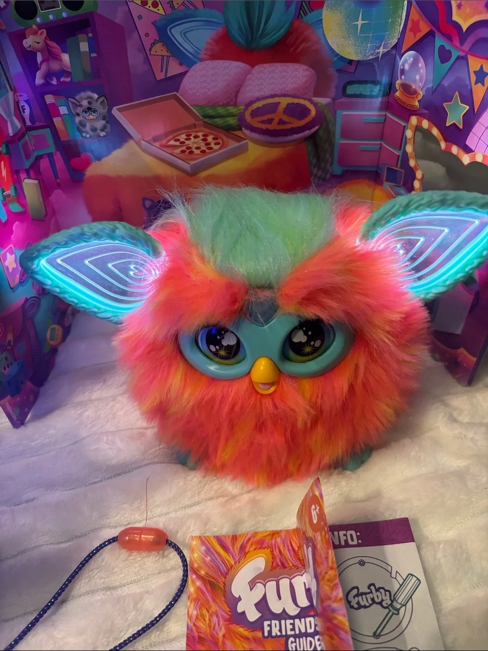 Hasbro 2023 Furby Coral 15 Fashion Accessories, Interactive Two Plush Toys